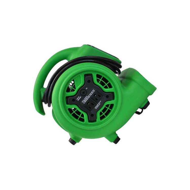 800 CFM Mini Air Mover Fan Dryer 1/5 HP Multi - Purpose Utility Blower - XPOWER Manufacture Inc - Image 4