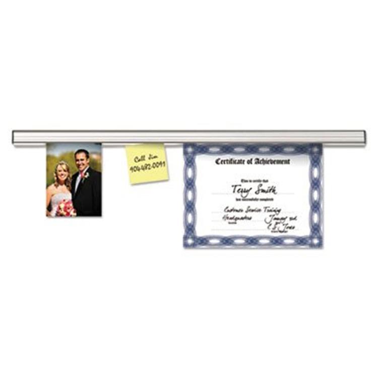 Advantus Satin Grip-A-Strip Display - 4ft Aluminum Visual Aid Holder image - 1