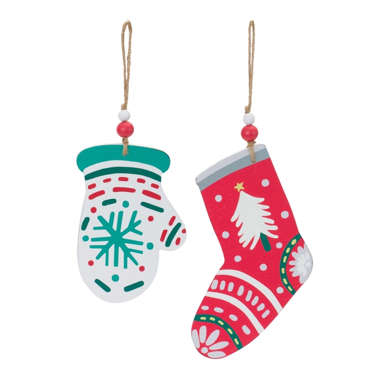 MELROSE International Mitten & Stocking Ornaments - Thumbnail 2