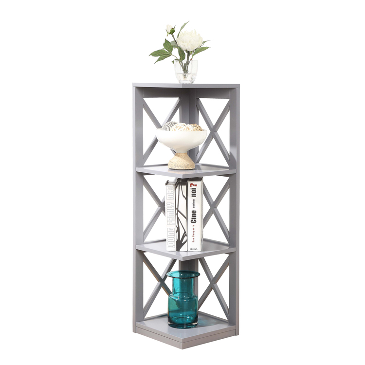 Convenience Concepts Oxford 3 Tier Corner Bookcase image - 1