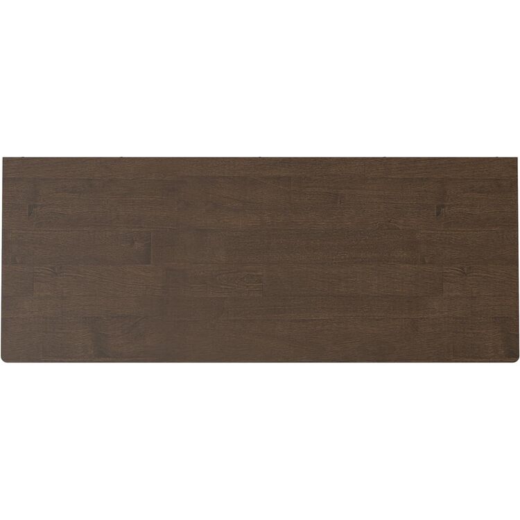 Walnut Brown Mid Century Modern Sideboard Buffet Cabinet 38x17 - Image 3