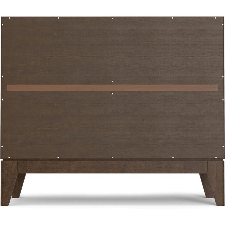 Walnut Brown Mid Century Modern Sideboard Buffet Cabinet 38x17 - Image 4