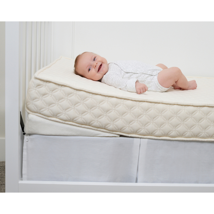 infant crib wedge under mattress installation