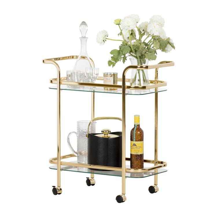 South Shore Bar Cart Gold Maliza