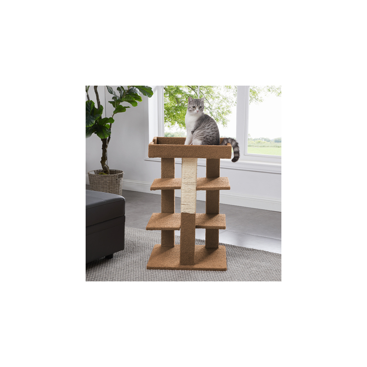 Naomi Home Nala 3 Level Modern Indoor Cat Tree Cat Tower for Large