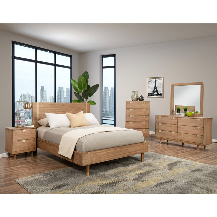 Alpine Furniture Easton Platform Bed - Thumbnail 2