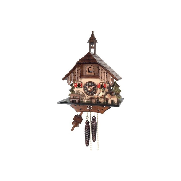 River City Clocks Cuckoo Clock - Beer Drinker Design - German Style Wall Clock image - 1