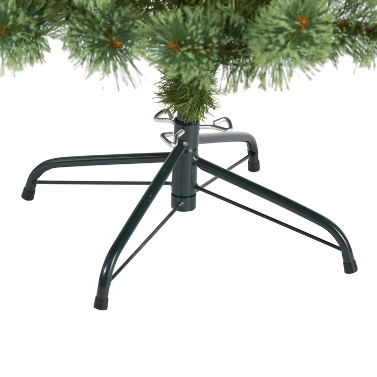 Nearly Natural 5ft. White Mountain Pine Artificial Christmas Tree with 200 Clear LED Lights and Pine Cones - Image 4