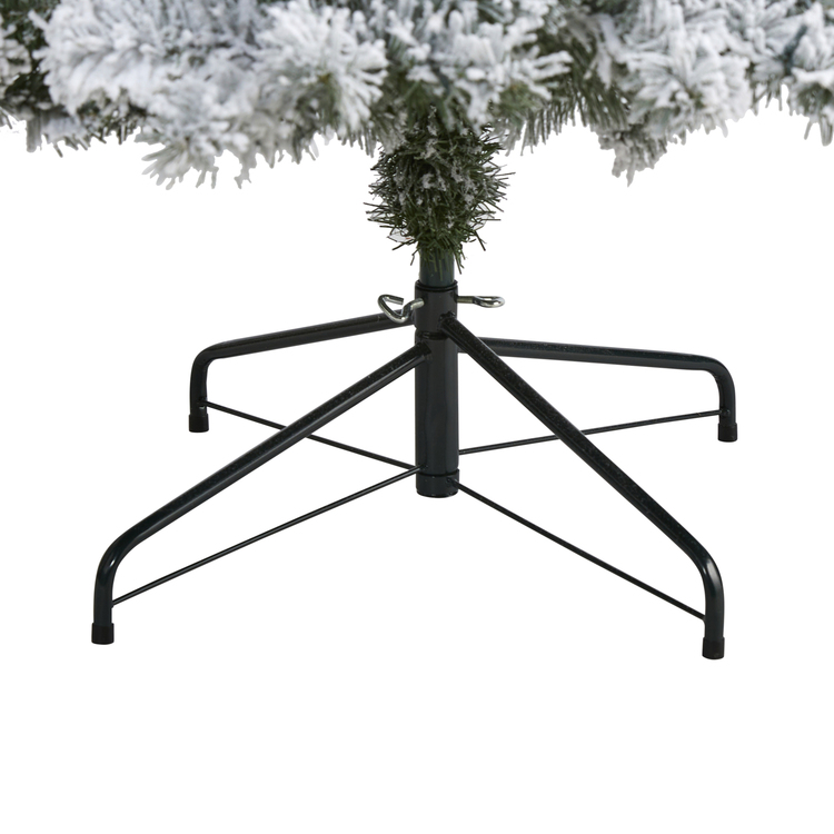 Nearly Natural 8ft. Flocked West Virginia Fir Artificial Christmas Tree - Image 4