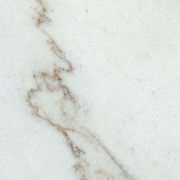 Picket House Furnishings White Marble Square End Table - Modern Living Room Accent Table - Image 3