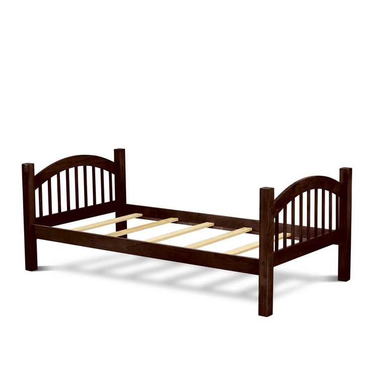 Java Bunk Bed Verona Twin Bunk Bed in Java Finish - OJCommerce.com