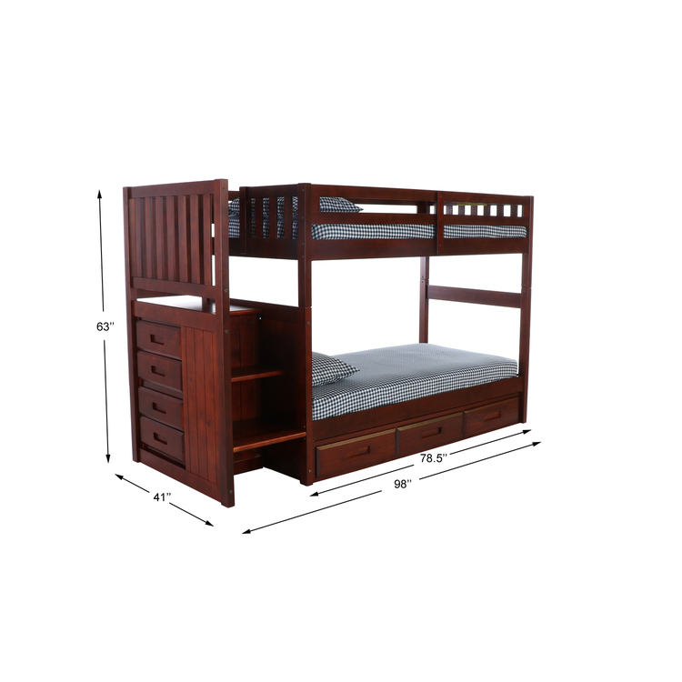 American Furniture Classics Mission Bunk Bed - Thumbnail 4
