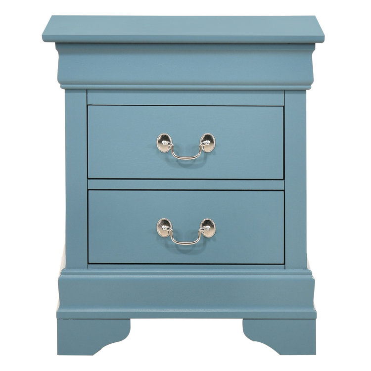 Glory Furniture LouisPhillipe Teal Nightstand