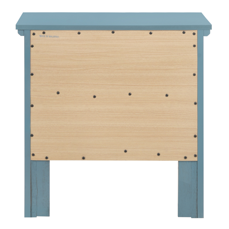 Glory Furniture Teal Nightstand - Modern Bedroom Furniture - Image 5