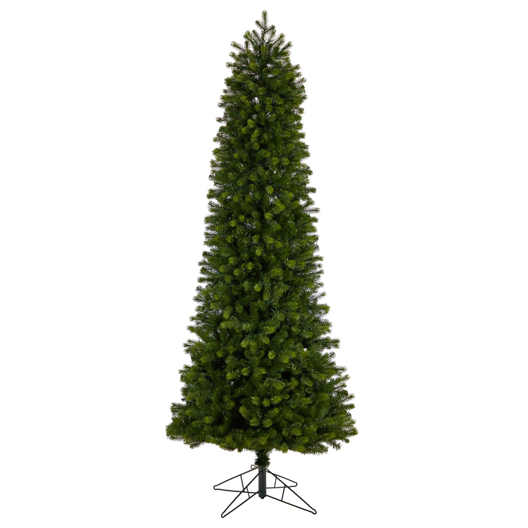 Nearly Natural 8.5ft. Slim Colorado Mountain Spruce Artificial Christmas Tree with 900 (Multifunction with Remote Control) Warm White Micro LED Lights with Instant Connect Technology and 1664 Bendable Branches - Image 3