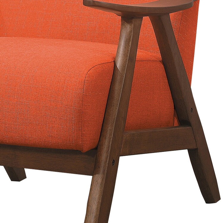Accent chairs in vibrant orange