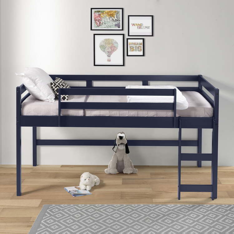 ACME Navy Twin Loft Bed
