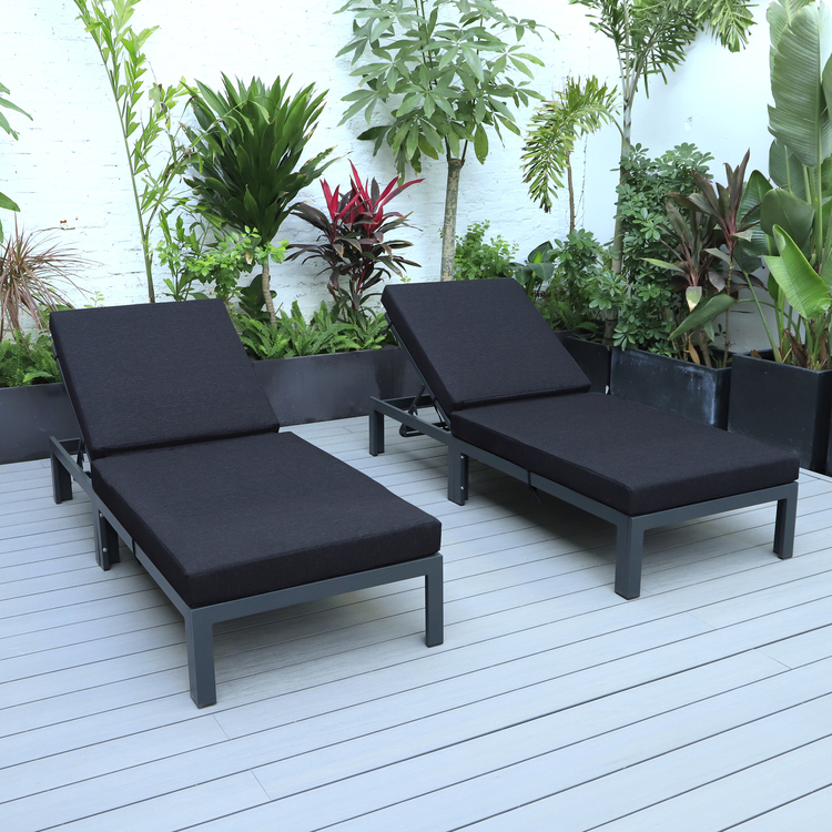modern outdoor chaise lounger