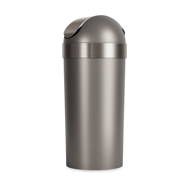 Large 16.5G Pewter Swing-Top Garbage Can - Umbra - Image 5