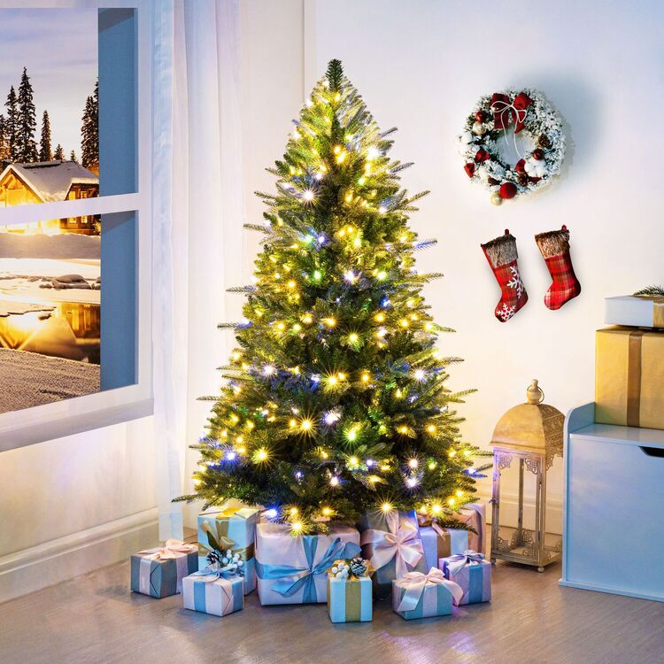 Pre-Lit Artificial Fir Christmas Tree