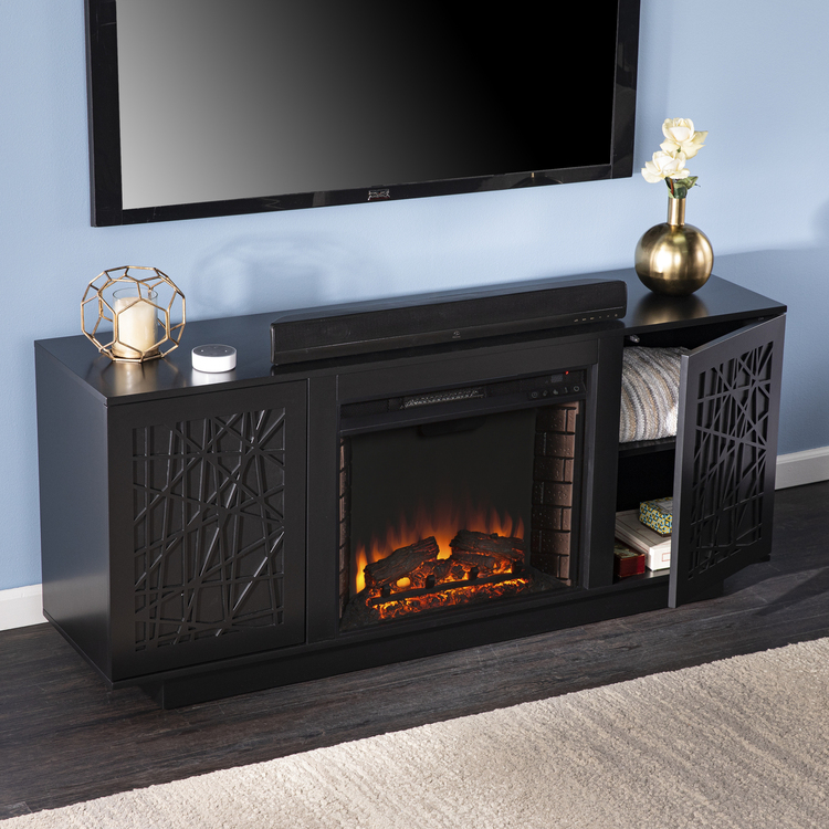 Southern Enterprises Delgrave Electric Media Fireplace - Thumbnail 3