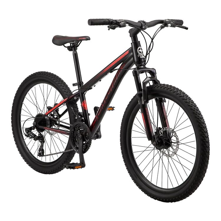 Schwinn Sidewinder Mountain Bike, 24-" Wheels, Black/Red - OJCommerce.com Schwinn Sidewinder Mountain Bike, 24-" Wheels, Black/Red - OJCommerce.com