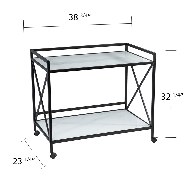 SEI Maxton Bar Cart - Thumbnail 4