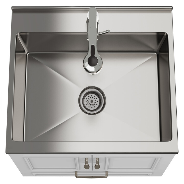 Simpli Home Cardinal Utility Sink & Cabinet - Thumbnail 2