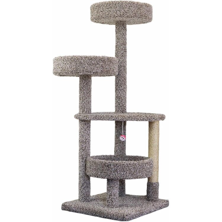 New Cat Condos Sturdy Wood Cat Tower with Beds & Scratching Posts - Image 3
