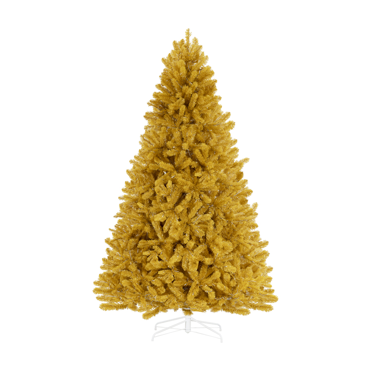 Maria Gold Christmas Tree Prelit, Realistic Artificial Christmas