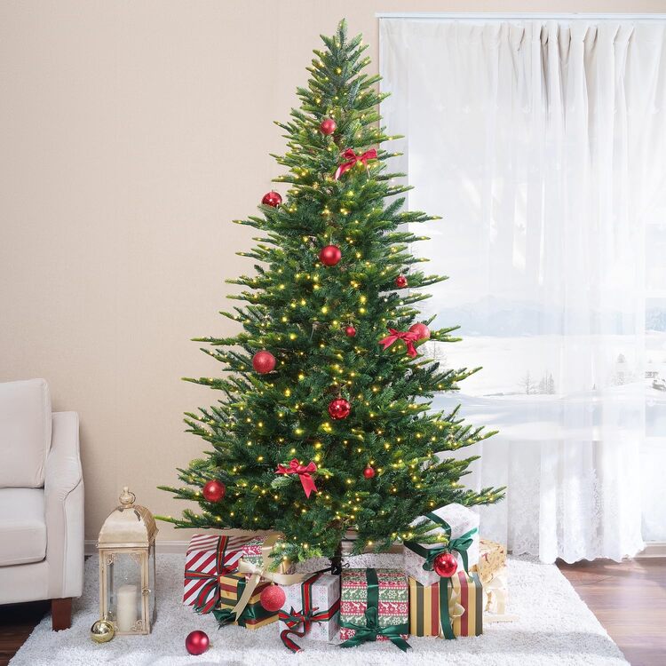 Naomi Home Lujan Prelit Nordic Artificial Christmas Tree
