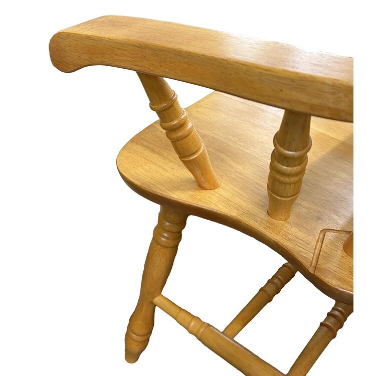 Sunset Trading Windsor Dining Chair - Solid Oak & Comfort Back - Image 8