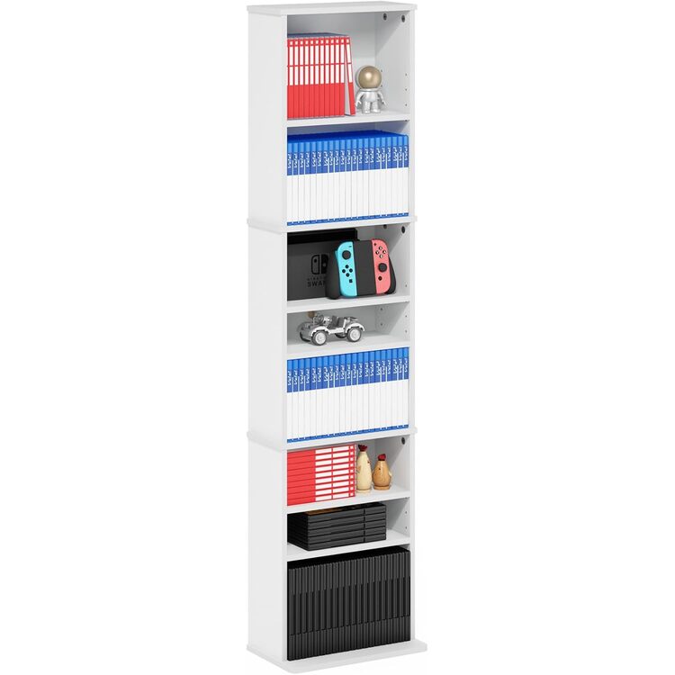 Furinno JAYA 9-Shelf Multimedia Media Storage Tower Rack with ...