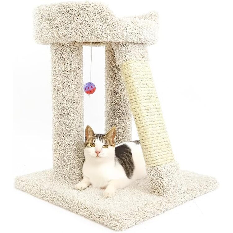 New Cat Condos Cat Condo with Scratcher & Toy - Elevated Perch Bed - Image 2