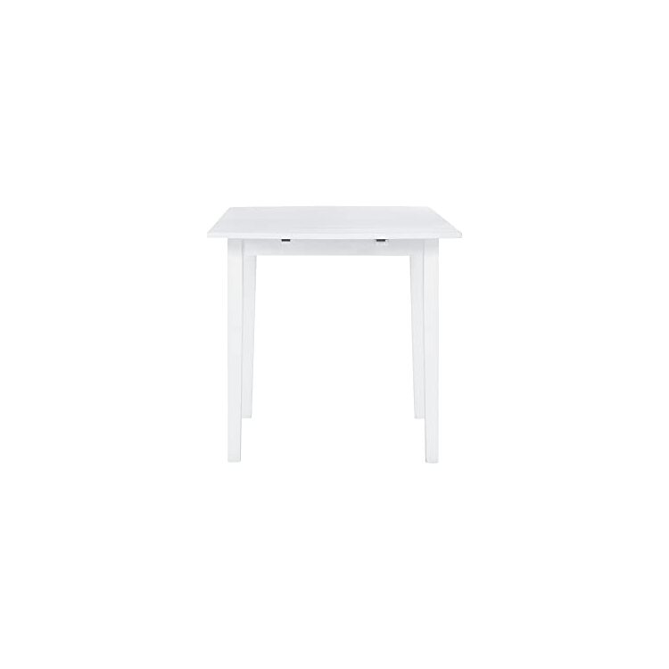 Linon White Drop Leaf Table - Torino Square - Image 11