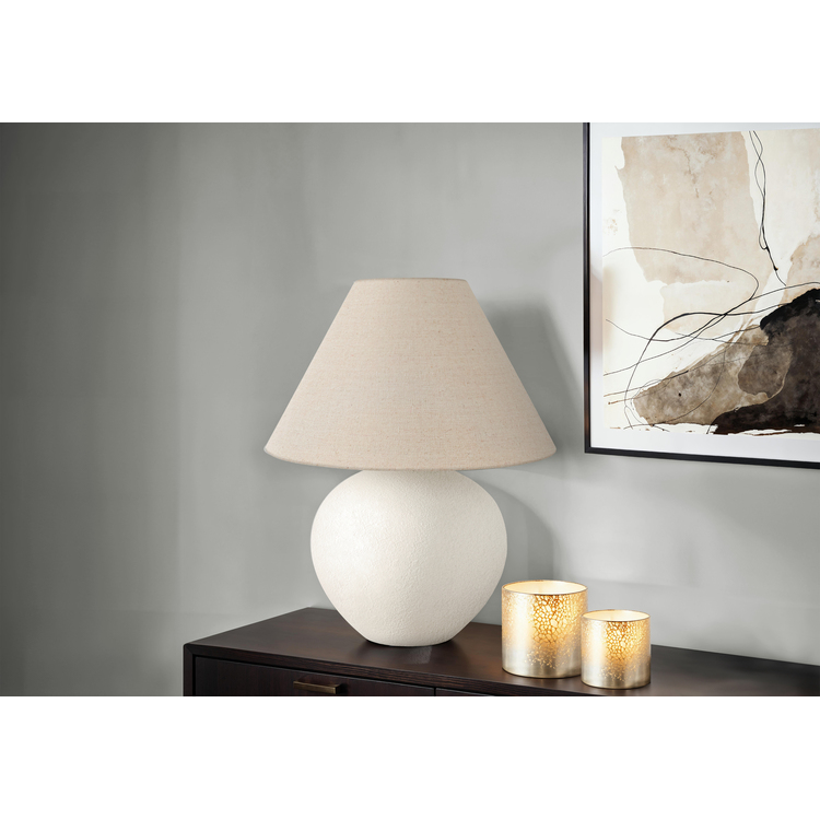 Monarch Specialties Lighting, 16"h, Table Lamp, Cream Shade, Cream Ceramic, Contemporary - Image 6