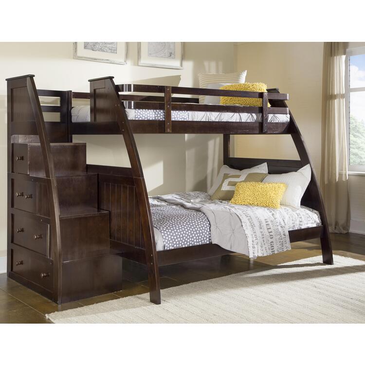 Canwood Overland Twin Over Full Bunk Bed With Built In Stairs Canwood Overland Twin Over Full Bunk Bed With Built In Stairs Drawers Ojcommerce