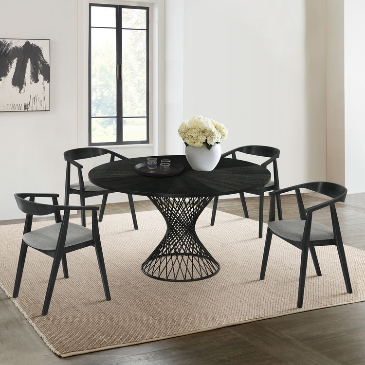 Armen Living Cirque & Santana Dining Set - Thumbnail 4