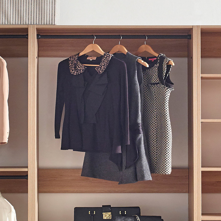 Klair Living Prosper Oak Freestanding Walk in Wood Closet System