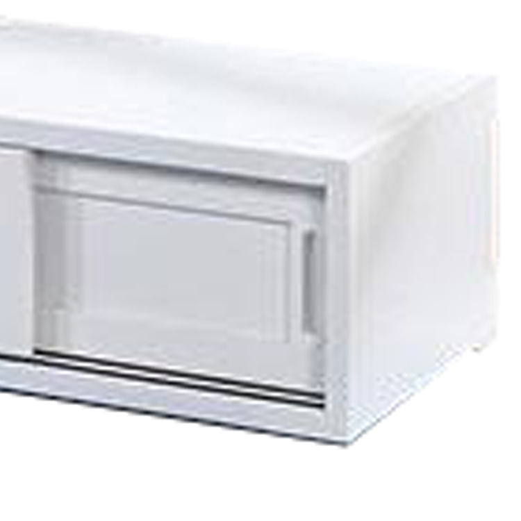 Benjara 80 Inch Underbed Storage with Sliding Doors, Rectangular Shape ...