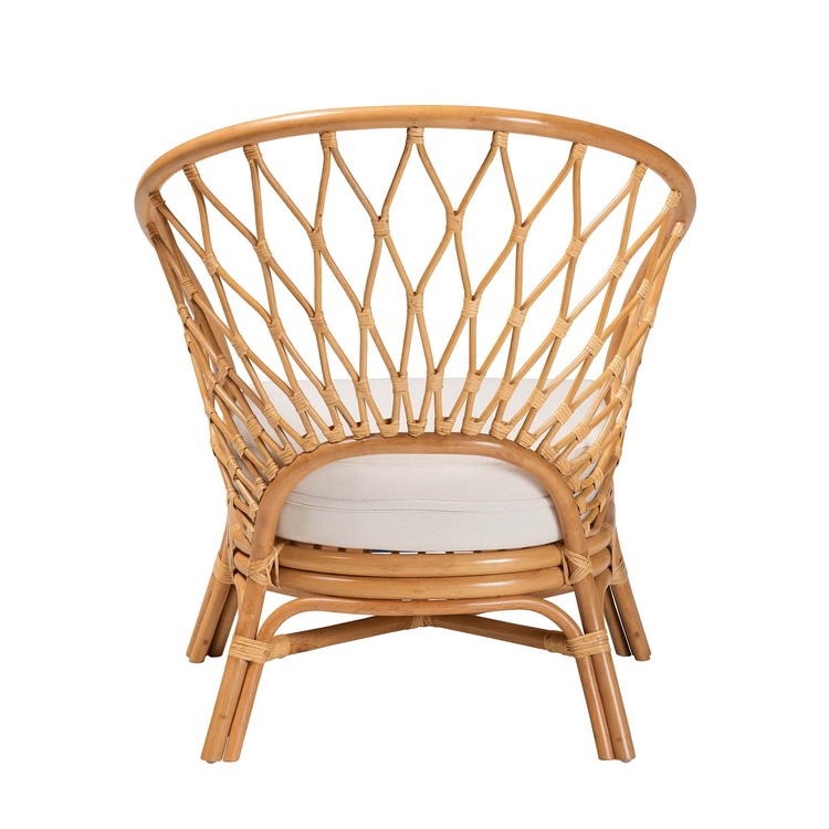 honey rattan accent chair