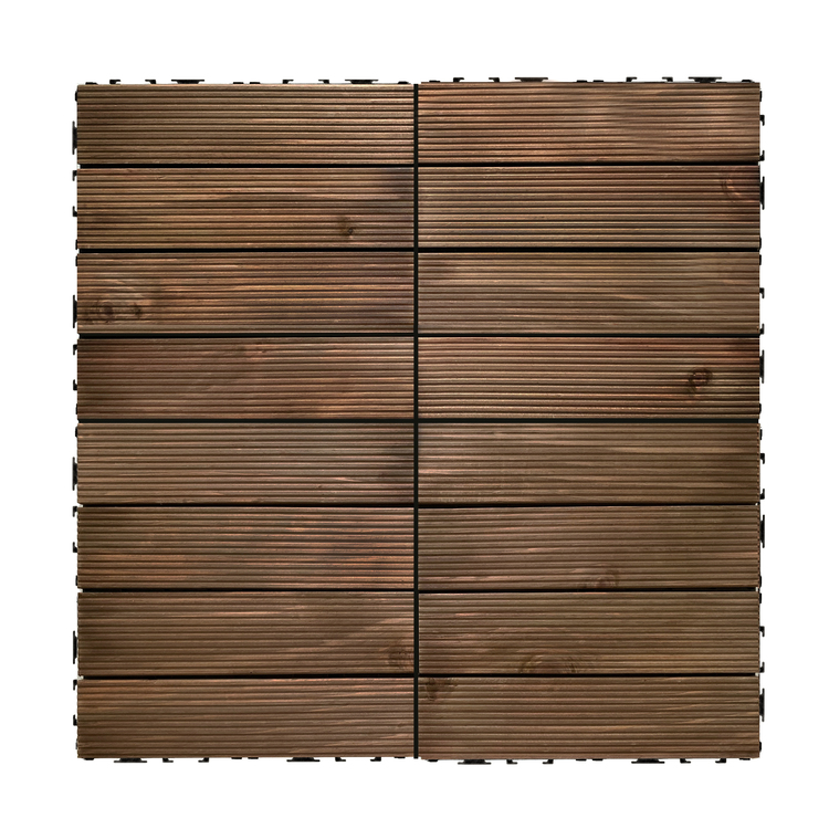 Achim OutdoorZ Interlocking 12-in x 12-in Deck Tiles - Plank Royal