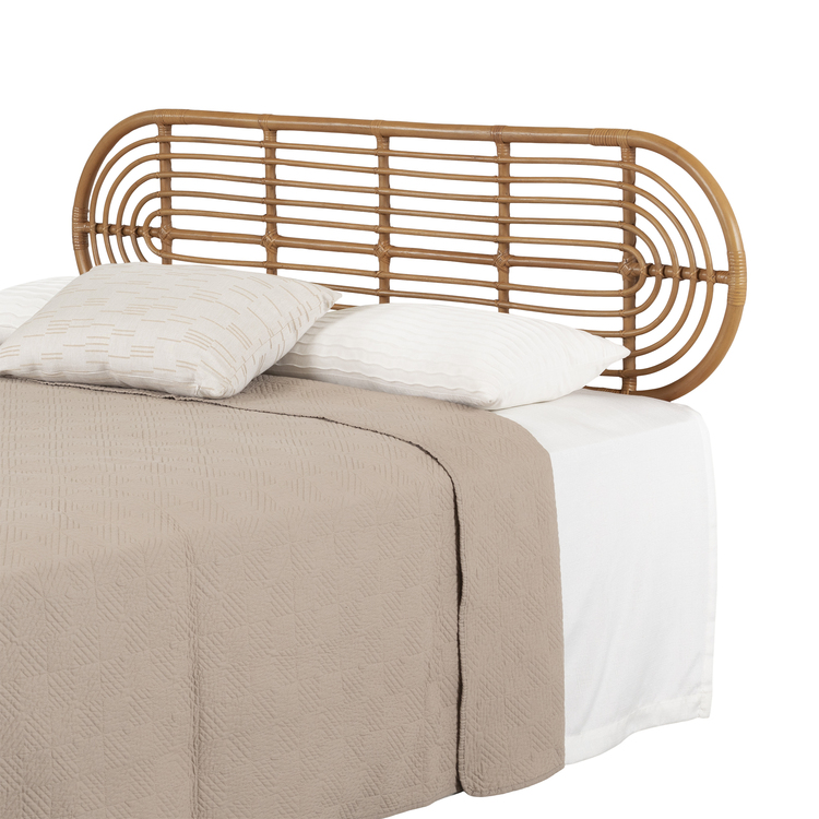 South Shore Rattan Wall-Mounted Headboard Retro Natural Hoya - Image 2