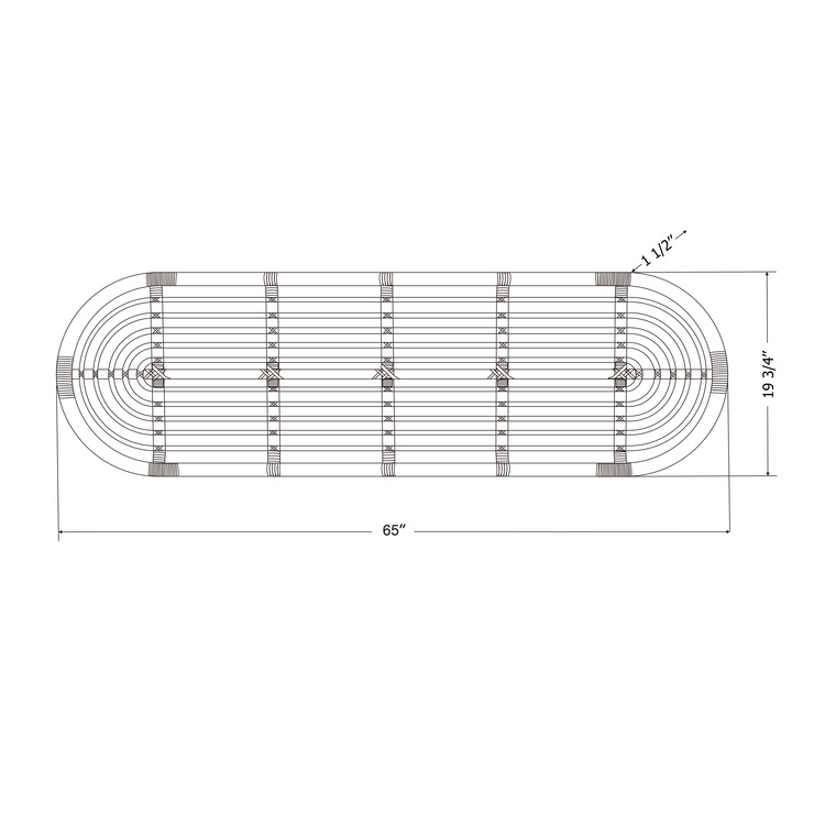 South Shore Rattan Wall-Mounted Headboard Retro Natural Hoya - Image 5