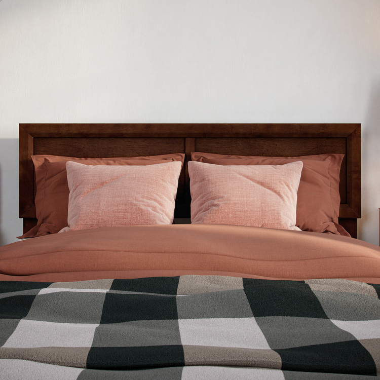 AFI, Sophia Adjustable Modern Full Wood Headboard, Walnut - Image 4