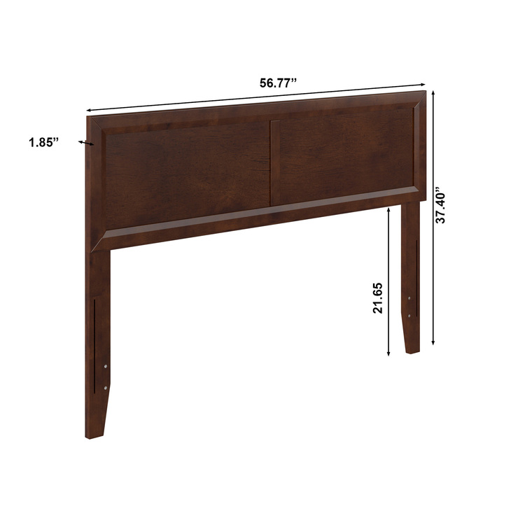 AFI, Sophia Adjustable Modern Full Wood Headboard, Walnut - Image 10