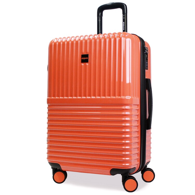 World Traveler Dejuno Tonal 24-Inch Polycarbonate Spinner Luggage - Coral image - 1