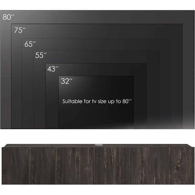 Atelier Mobili Floating TV Stand - Modern Wall Mounted Entertainment Center - Image 6