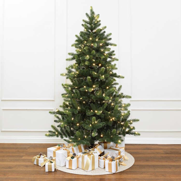 Luxen Home 6ft Pre-Lit Christmas Tree - Full Fir, Holiday Decor - Image 4