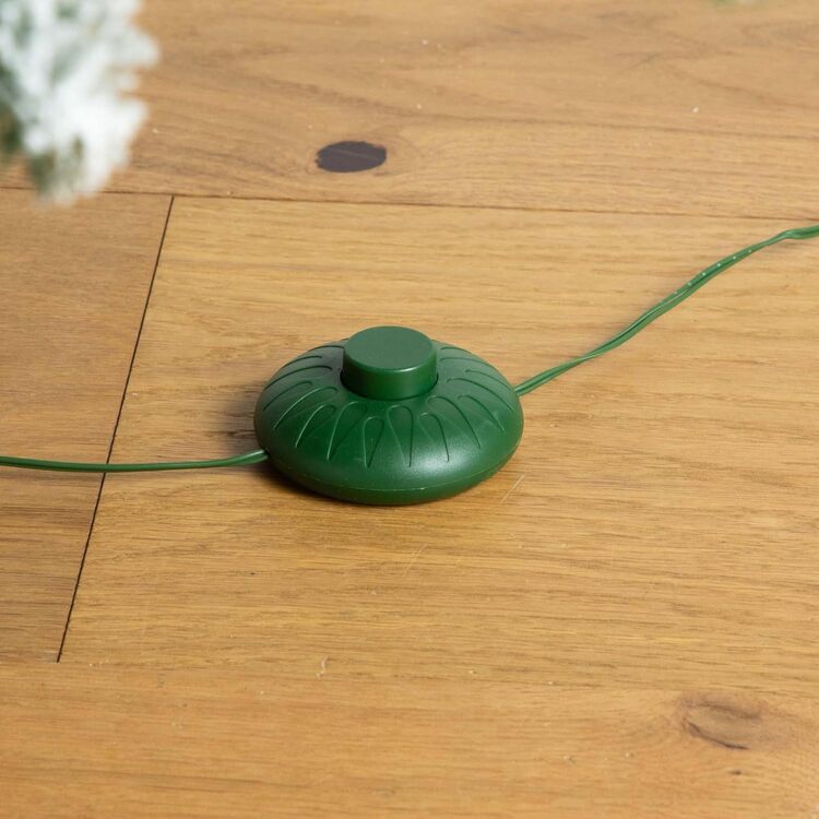 Nearly Natural 7ft. Pre-Lit Artificial Fraser Fir Flocked Christmas Tree with Instant Connect Technology and 400 Warm White LED Lights - Image 7